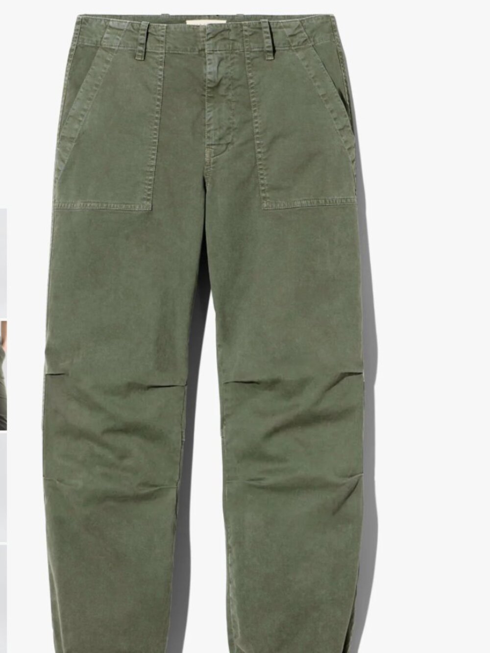 Nili Lotan UTILITY COTTON PANT - Size 0 - Vintage Wash Thyme - Picture 5 of 9